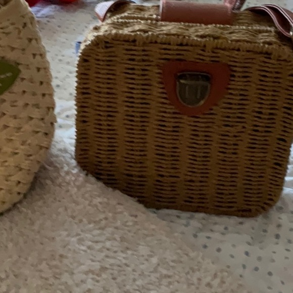 Brighton Straw Sassy Flower Pot bag with a straw bag both bags are sold together - Picture 12 of 13